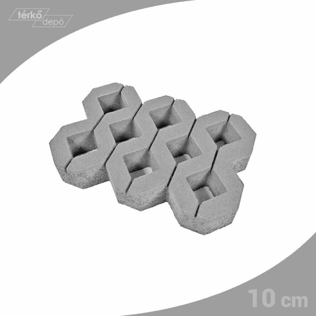 Vitép Gaia gyeprácskő szürke 60×40×10 cm