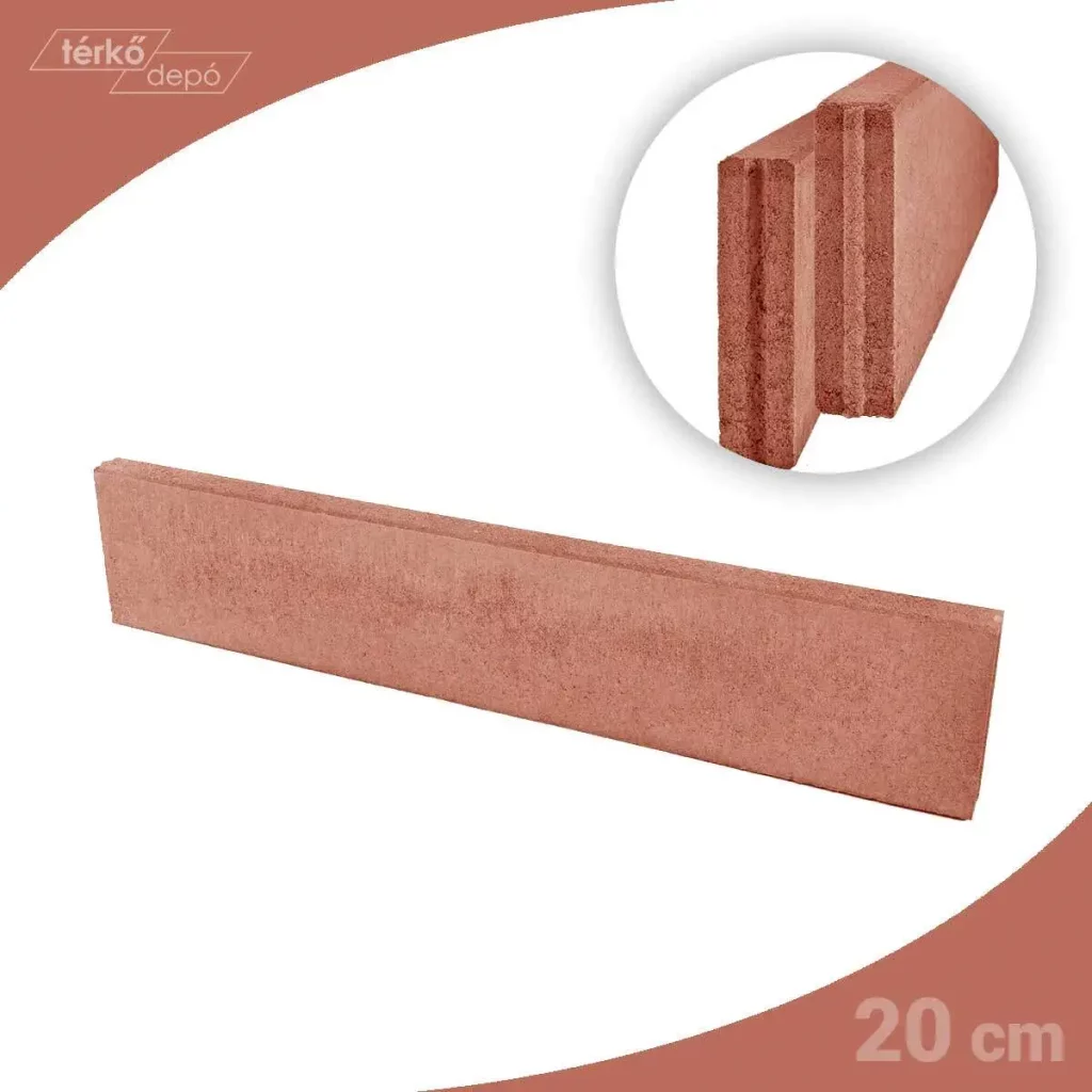 Térkő - Térkő szegély: funkciók, típusok és lerakási tippek beton kerti szegelyko voros szinu terkodepo